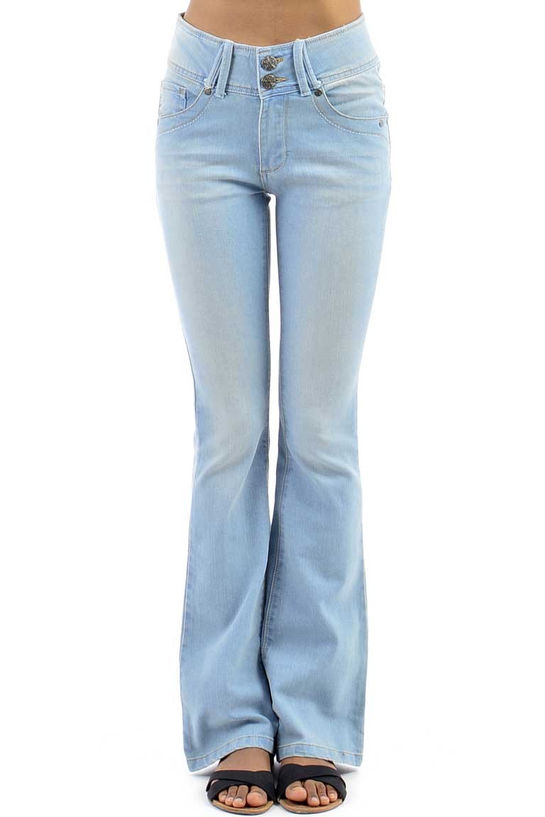 Faded Flared Jeans - Tique a Bou