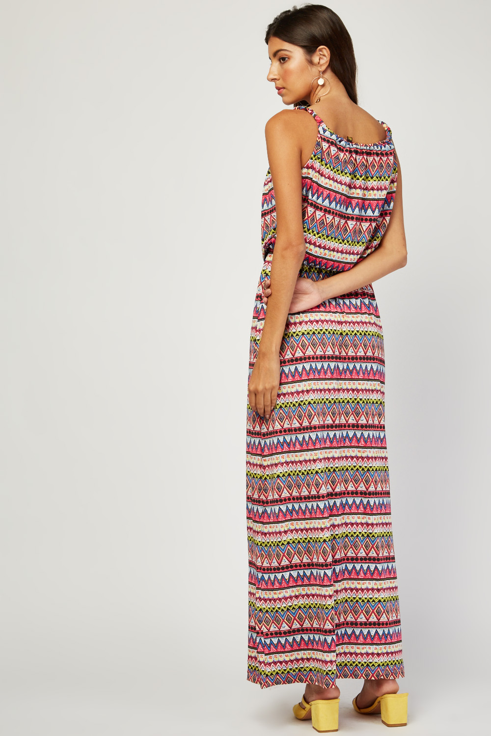 Tribal Aztec Print Maxi Dress - Tique a Bou